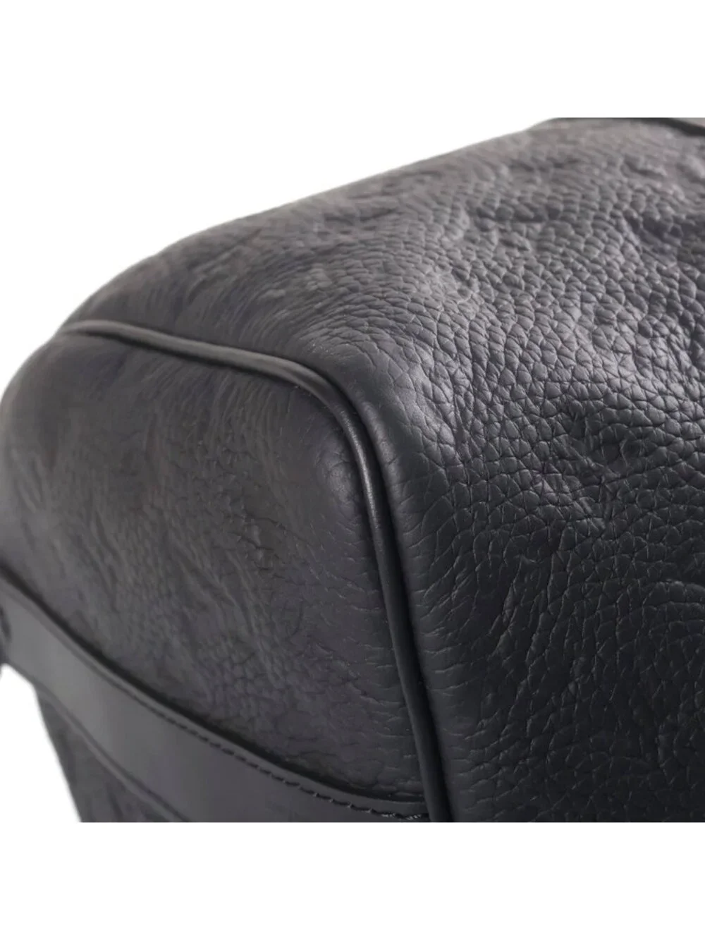 Louis Vuitton Keepall Bandouliere 35 Monogram Taurillon Noir Leather 2-Way Bag